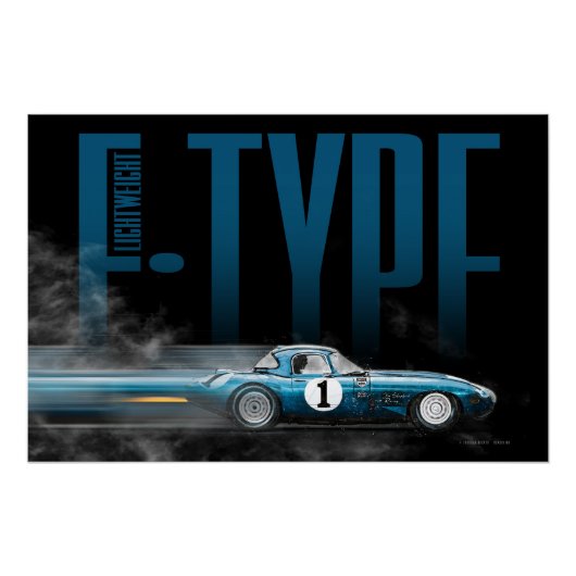 Jag E-Type Lightweight Perfect Poster (Voorkant)