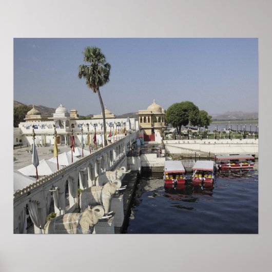 Jag Mindar Palace, Lake Pichola, Udaipur, India. Poster (Voorkant)