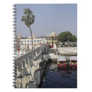 Jag Mindar-paleis, Meer Pichola, Udaipur, India. Notitieboek