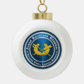 JAG Rechter advocaat-generaal Keramische Bal Ornament (Voorkant)