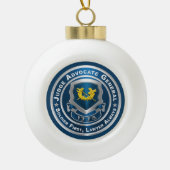JAG rechter advocaat-generaal Keramische Bal Ornament (Voorkant)