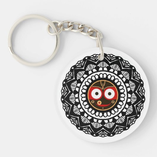 Jagannath jai jagannath lord of universum sleutelhanger (Voorkant)