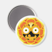 Jagannath Swami ronde magneet (Voorkant / Achterkant)