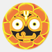 Jagannath Swami ronde sticker (Voorkant)