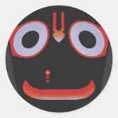 Jagannatha Ronde Sticker (Voorkant)