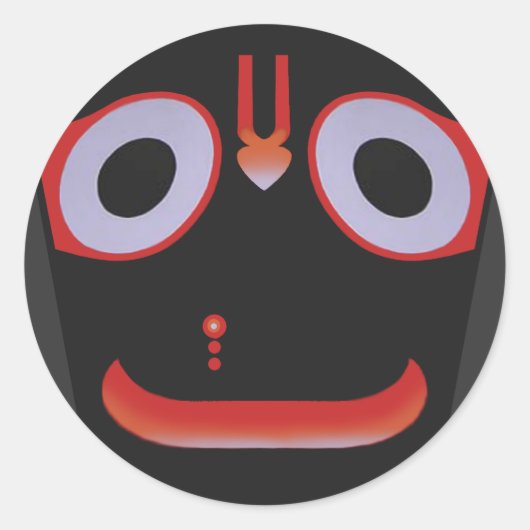 Jagannatha Ronde Sticker (Voorkant)
