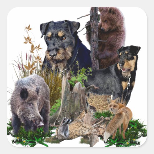Jagdanger Apache tegen Renbrad. Sticker (Voorkant)