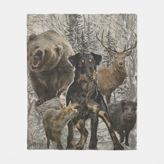 Jagdanger, Beste Beast tegen Renbrad Fleece Deken (Voorkant)