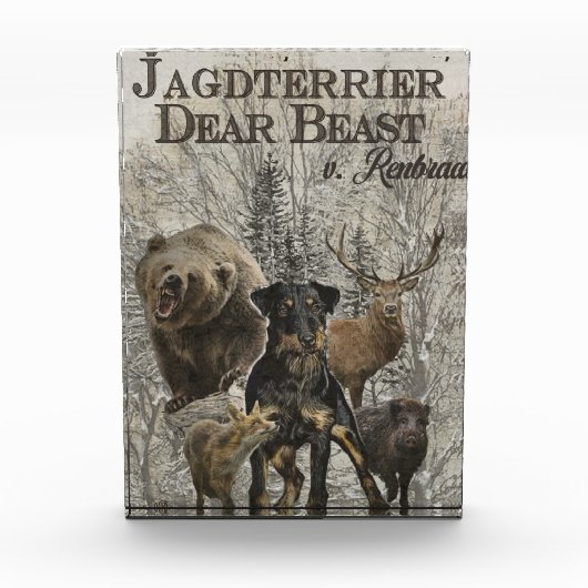 Jagdanger, Beste Beast tegen Renbrad Paperweight Fotoblokken (Voorkant)