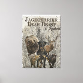 Jagdanger, Beste Beast tegen Renbrad Paperweight P Canvas Afdruk (Voorkant)
