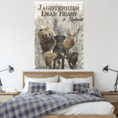 Jagdanger, Beste Beast tegen Renbrad Paperweight P Canvas Afdruk (Insitu (Slaapkamer))