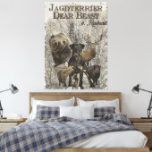 Jagdanger, Beste Beast tegen Renbrad Paperweight P Canvas Afdruk (Insitu (Slaapkamer))