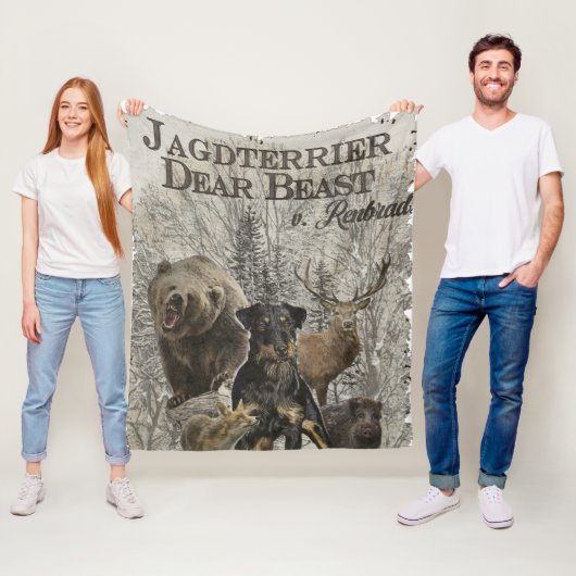 Jagdanger, Beste Beast tegen Renbrad Paperweight P Fleece Deken (In situ)
