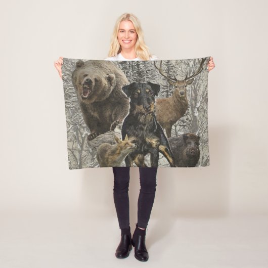 Jagdanger, Beste Beast tegen Renbrad Paperweight P Fleece Deken (In situ)