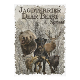 Jagdanger, Beste Beast tegen Renbrad Paperweight P Foto Afdruk