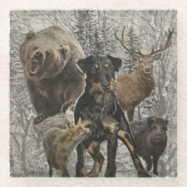 Jagdanger, Beste Beast tegen Renbrad Paperweight P Glazen Onderzetter