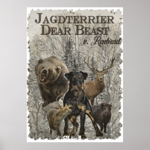 Jagdanger, Beste Beast tegen Renbrad Paperweight P Poster