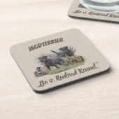 Jagdanger , Bo v. Renbrad Kennel.' Sticker Pape Bier Onderzetter (Linkerzijde)