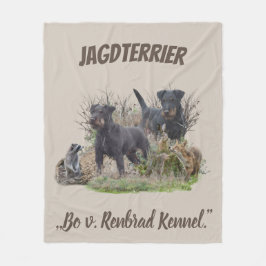 Jagdanger , Bo v. Renbrad Kennel.' Sticker Pape Fleece Deken