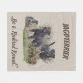 Jagdanger , Bo v. Renbrad Kennel.' Sticker Pape Fleece Deken (Voorkant (Horizontaal))