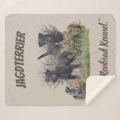 Jagdanger , Bo v. Renbrad Kennel.' Sticker Pape Sherpa Deken (Voorkant (horizontaal))