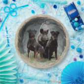 Jagdanger, dapper hart papieren bordje (Feest)