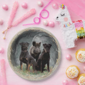 Jagdanger, dapper hart papieren bordje (Feest)