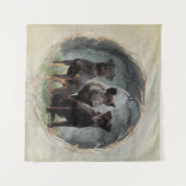 Jagdanger, dapper hart wandkleed (Voorkant (horizontaal))