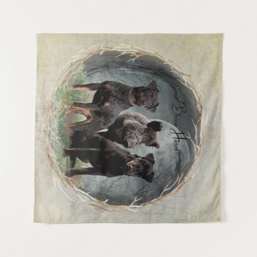 Jagdanger, dapper hart wandkleed (Voorkant (horizontaal))