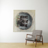 Jagdanger, dapper hart wandkleed (In Situ (horizontaal))