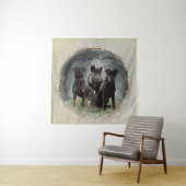 Jagdanger, dapper hart wandkleed (In situ)