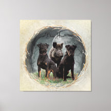 Jagdanger, dappere poster acryl