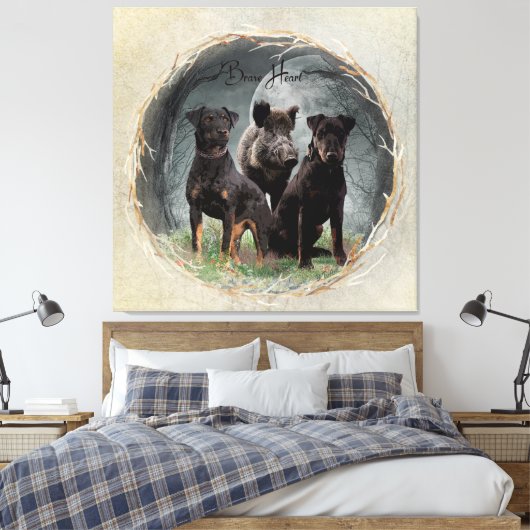 Jagdanger, dappere poster acryl canvas afdruk (Insitu (Slaapkamer))