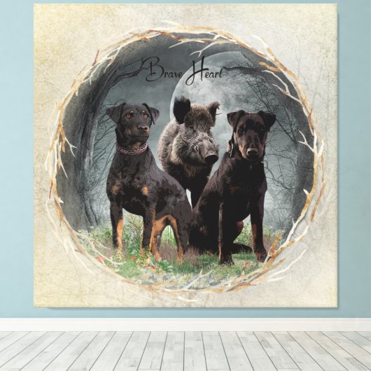 Jagdanger, dappere poster acryl canvas afdruk (Insitu (Houten vloer))