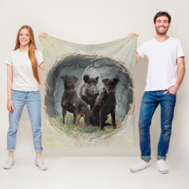 Jagdanger, dappere poster acryl fleece deken