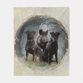 Jagdanger, dappere poster acryl fleece deken (Voorkant)