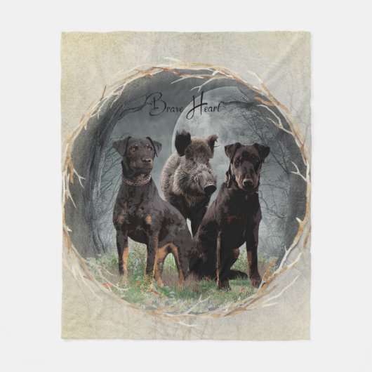 Jagdanger, dappere poster acryl fleece deken (Voorkant)