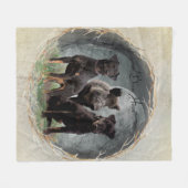 Jagdanger, dappere poster acryl fleece deken (Voorkant (Horizontaal))