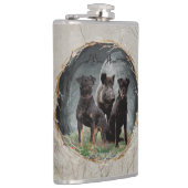 Jagdanger, dappere poster acryl heupfles (Rechts)