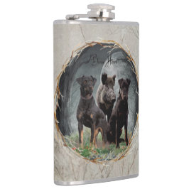 Jagdanger, dappere poster acryl heupfles