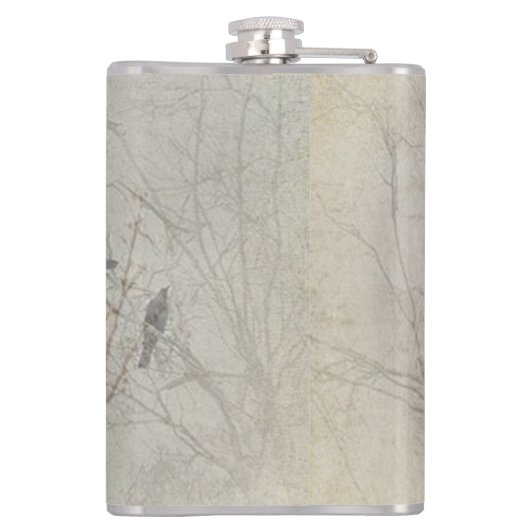 Jagdanger, dappere poster acryl heupfles (Achterkant)