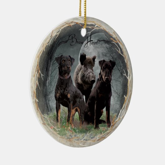 Jagdanger, dappere poster acryl keramisch ornament (Rechts)