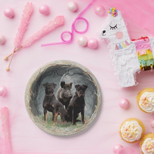 Jagdanger, dappere poster acryl papieren bordje (Feest)