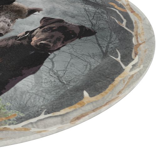 Jagdanger, dappere poster acryl snijplank (Hoek)