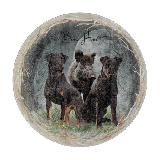 Jagdanger, dappere poster acryl snijplank (Voorkant)