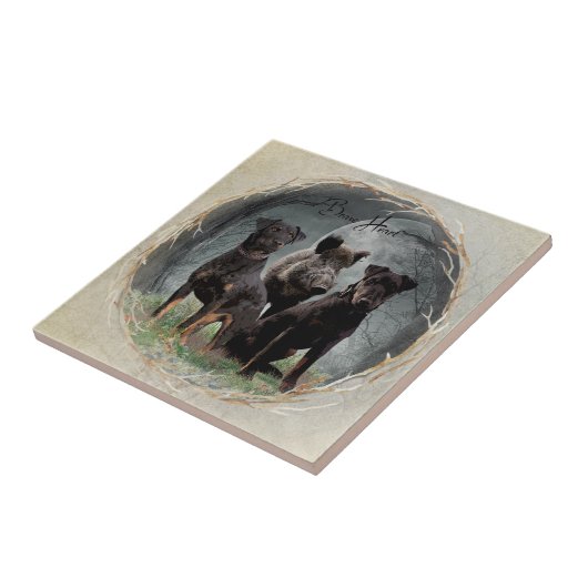 Jagdanger, dappere poster acryl tegeltje (Zijkant)