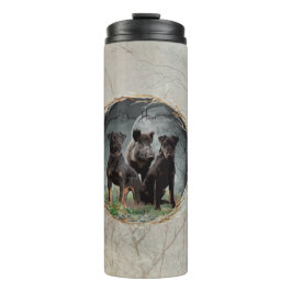 Jagdanger, dappere poster acryl thermosbeker