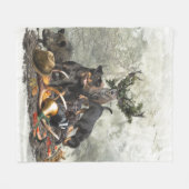 Jagdanger, Duitse jaagterger Fleece Deken (Voorkant (Horizontaal))