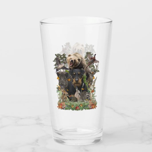 Jagdanger, Duitse jaagterger Glas (Achterkant)