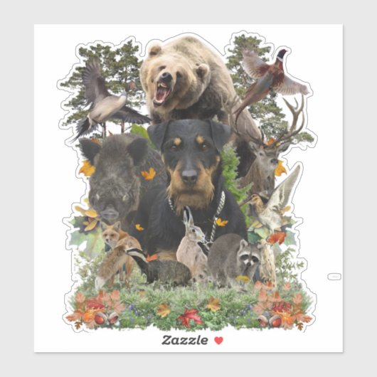 Jagdanger, Duitse jaagterger Sticker (Vel)